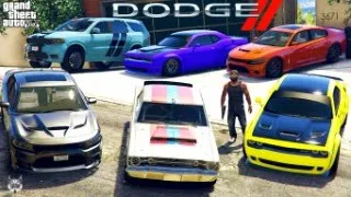 GTA 5 - Stealing Luxury Dodge cars with Franklin! | (GTA V Real Life Cars #7)