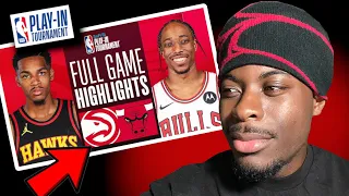 The Hawks Gave Up! HAWKS at BULLS | #SoFiPlayIn | FULL GAME HIGHLIGHTS April 17, 2024 1waycam React