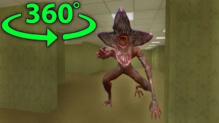 Demogorgon of the Stranger Things in The Backrooms - 360 VR ANIMATION | 360 BACKROOM