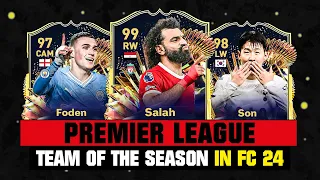 PREMIER LEAGUE Team of the Season in EA FC 24 (TOTS)! 😱🔥 ft. Salah, Foden, Son... etc