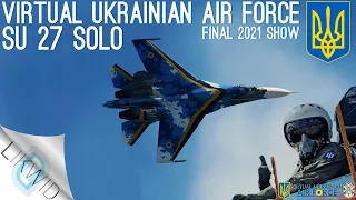 Virtual Ukrainian SU 27 Solo - Final 2021 Demo - ECHO 19 CORE DCS 2.7