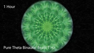 Pure Theta Binaural Beats 7 Hz [1 Hour]