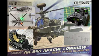 Lighting Up The Apache AH-64D 1/35 Meng Helicopter Model - Progress