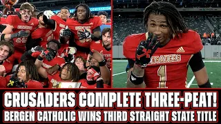 Bergen Catholic 24 Delbarton 14 | Non Public A Final | Threepeat Complete for the Crusaders