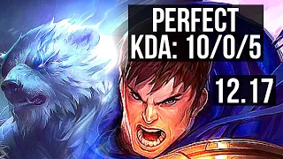 VOLIBEAR vs GAREN (TOP) | 10/0/5, Legendary, 500+ games | EUW Master | 12.17