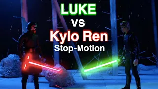Luke vs Kylo Ren Stop Motion