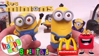 Миньоны игрушки Хеппи Мил МакДональдс Minions toys Unboxing Happy Meal McDonalds 2015