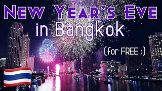 New Year's Eve fireworks in Bangkok • Best spot on the river! • ICONSIAM • Thailand 🇹🇭