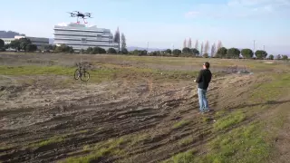 xFold Dragon x8 Multirotor sUAV Drone flying bicycles