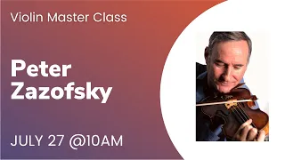 Violin Master Class | Peter Zazofsky