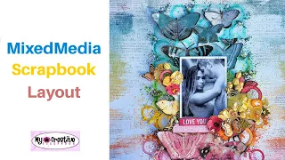 Mixed Media Scrapbook Layout- My Creative Scrapbook