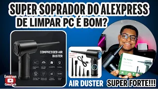 SUPER SOPRADOR DO ALIEXPRESS DE LIMPAR PC, 51.000RPM 😱 É MUITO FORTE! - SEM FIO