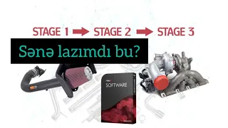 Stage 1, 2, 3 nədir?! Maşına ziyanı varmı? chip tuning haqqında məlumat. avtoblog