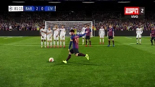 Recreación Barcelona 3-0 Liverpool UEFA Champions League 2019