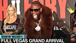 HYPED UP! DEONTAY WILDER ARRIVES TO THE MGM GRAND FOR TYSON FURY REMATCH IN GRAND ARRIVAL