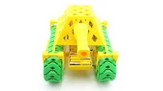 3D-printed RC Tank: Prints without support, assembles without hardware, wires without soldering