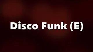 Disco Funk Groove Backing Track - feat. Guy Pratt (E)