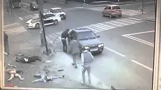 ДТП в Казани водитель мерседеса скрывается с места преступления Аварии ДТП