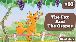 Improve your English | Learn English through short story 🔥 The Fox and The Grapes | Elementary level