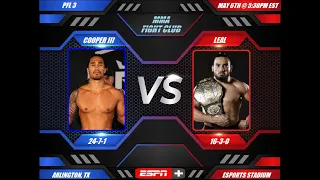 PFL 2022 #3: Ray Cooper III vs. Carlos Leal - Fight Breakdown & Predictions