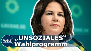 ANNALENA BAERBOCK: Kritik am "unsozialem" CDU-Wahlprogramm – Union bevorzuge Wohlhabende I Welt News