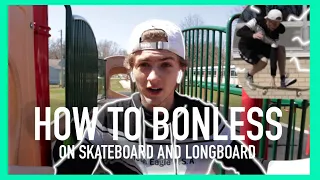 HOW TO DO A BONELESS ON A SKATEBOARD/LONGBOARD!! (vlog/update)