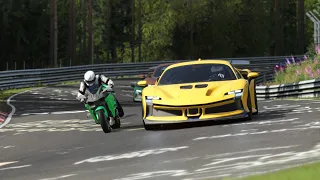 Kawasaki Ninja H2R Supercharged vs Ferrari SF90 XX Stradale vs Mercedes-Benz AMG One 2022