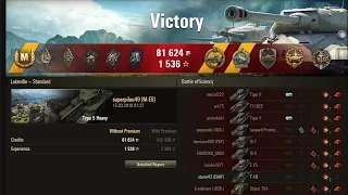 Type 5 Heavy. 10 к урона. Колобанов. Редли Уолтерс. (10k damage. Kolobanov. Redley-Walters)