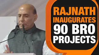 Rajnath Singh Inaugurates 90 BRO Infrastructure Projects | News9