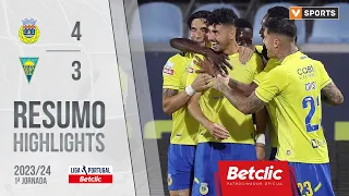 Resumo: FC Arouca 4-3 Estoril Praia (Liga 23/24 #1)