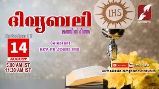 HOLY MASS|LATIN MASS|14 AUG 2023 | FR JOSHI IMS|MALAYALAM QURBANA|TODAY MASS|GOODNESS TV