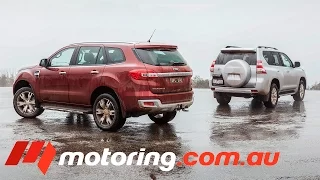 2015 Ford Everest v Toyota LandCruiser Prado Comparison