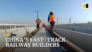 China builds Beijing-Binhai railway in less than three weeks