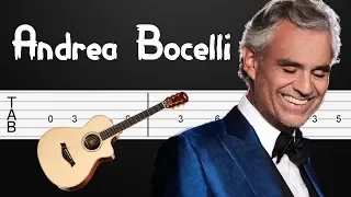 Con Te Partiro - Andrea Bocelli Guitar Tabs, Guitar Tutorial, Guitar Lesson
