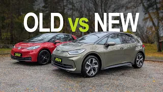 VW ID.3 2024 Facelift Showdown - New vs Old, what's the difference?