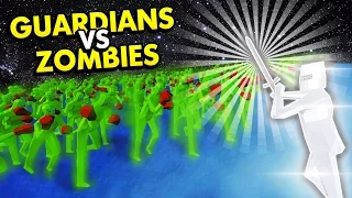 TABS - GUARDIANS VS ZOMBIES! ZOMBIE HORDE! (Totally Accurate Battle Simulator Funny Gameplay)