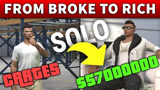 From BROKE to RICH MILLIONAIRE with CEO CRATES | Step By Step SPECIAL CARGO SOLO GUIDE in GTA Online