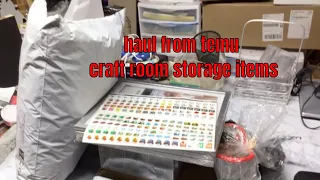 haul from temu craft room storage items