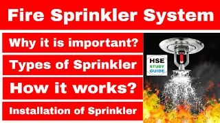 Fire Sprinkler System in hindi | How it works / types of sprinkler / installation of sprinkler