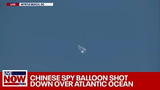 Video: Chinese spy balloon shot down over Atlantic Ocean | LiveNOW from FOX