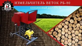 Измельчитель веток РБ-80 на бензиновом двигателе