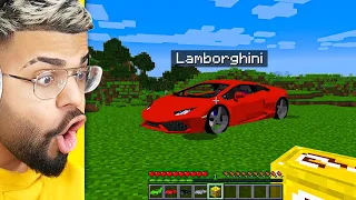 Opening SUPER CAR Lucky Blocks in Minecraft!