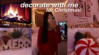 DECORATING MY ROOM FOR CHRISTMAS 2023! | decorating & room tour