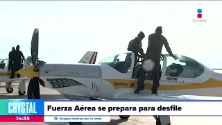 La Fuerza Aérea Mexicana afina detalles para el desfile militar | Noticias con Crystal Mendivil