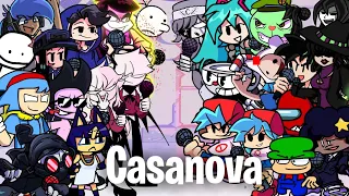 FNF Casanova but Every Turn Another Character Sings It