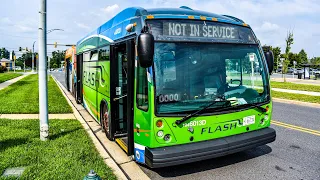 Montgomery County Transit Ride On 2020 Flash BRT Nova LFS 6013D on Route Orange Silver Spring