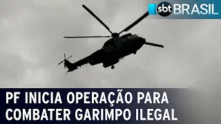 PF inicia operação para combater garimpo ilegal em território Yanomami | SBT Brasil (10/02/23)