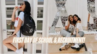 FIRST DAY OF COLLEGE + ROUND ONE SORORITY RECRUITMENT: VLOG | Gabbie Dionisio