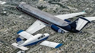 Fatal Collision over Los Angeles | DC-9 Collides with a Piper Just Before Landing in LAX