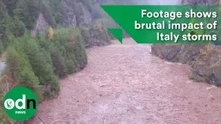 Shocking footage shows brutal impact of Italy storms